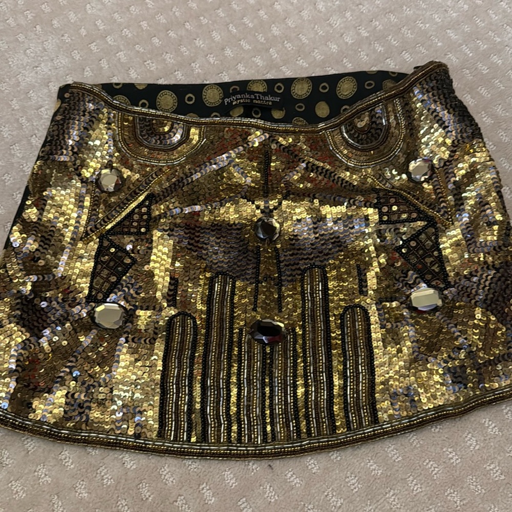 Gold skirt